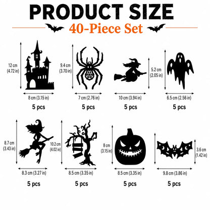 Halloween LED Silhouette Wall Light Stickers