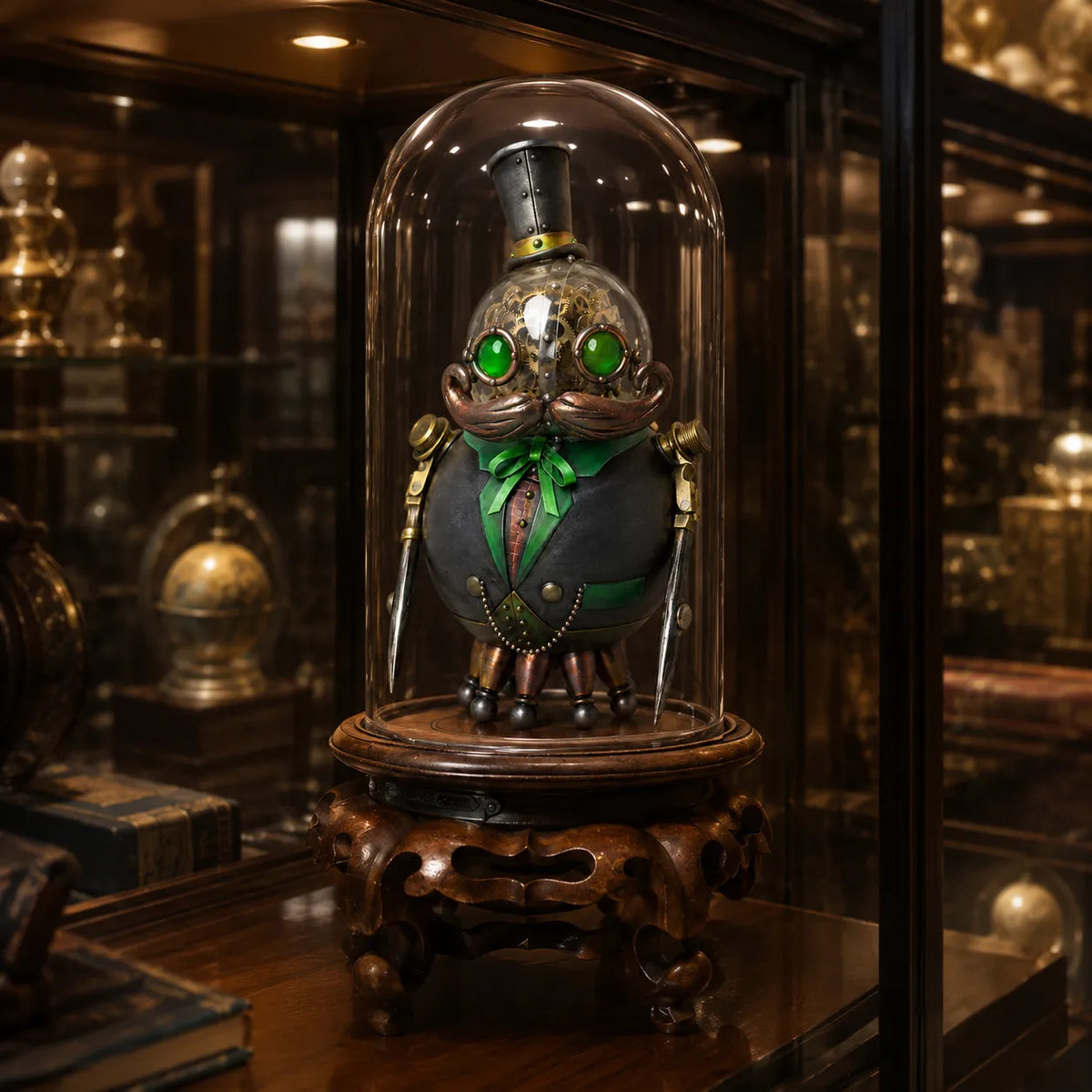 📐SteamPunk Mechanical Scholar Gear Art Sculpture