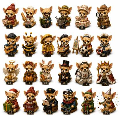 Chihuahua Jobs Advent Calendar 2026 – 24 Days of Unique Chihuahua Miniature Collectibles