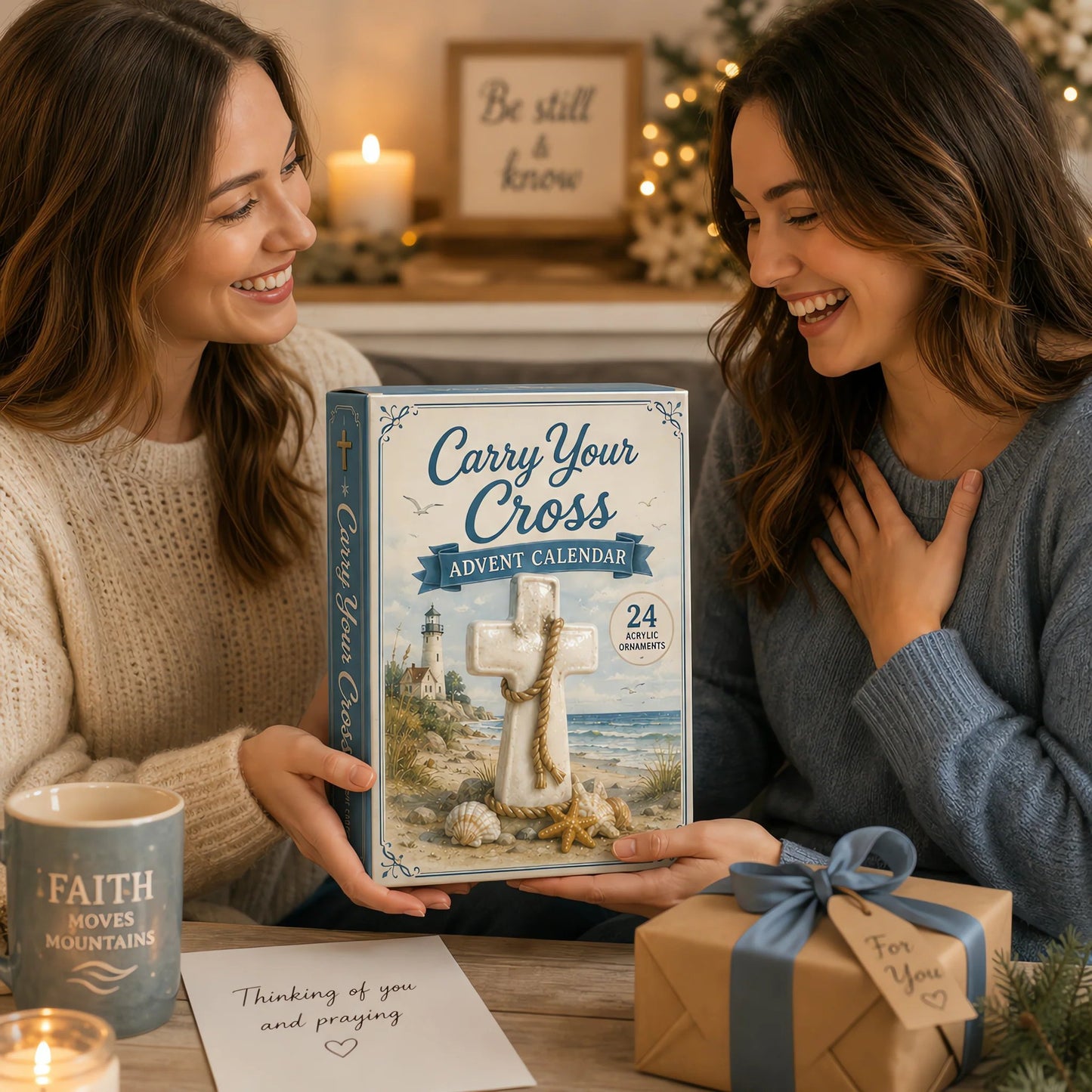 Faith Crosses Advent Calendar 2026 – 24 Acrylic Charm Surprises