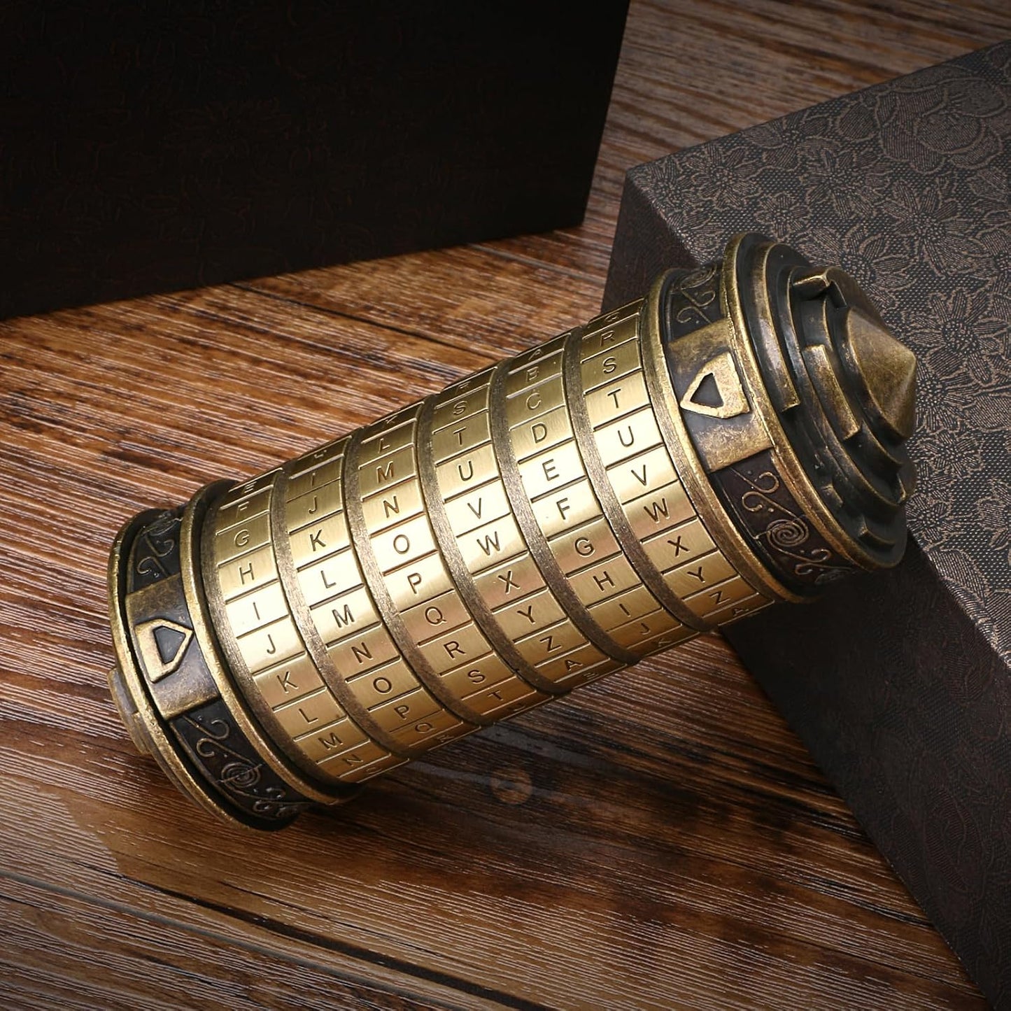 Da Vinci Code Mini Cryptex Lock With Rings Anniversary Valentine's Day Romantic Birthday Gifts