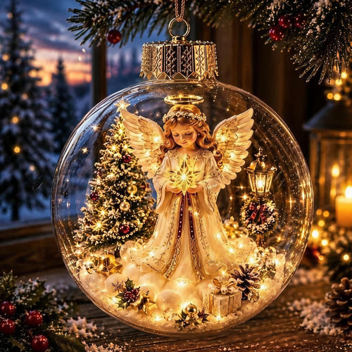 🎄Glowing Christmas Diorama Ornament | Mini Light-Up Holiday Scenes with Cozy Warm Glow & Ready-to-Hang Design ✨