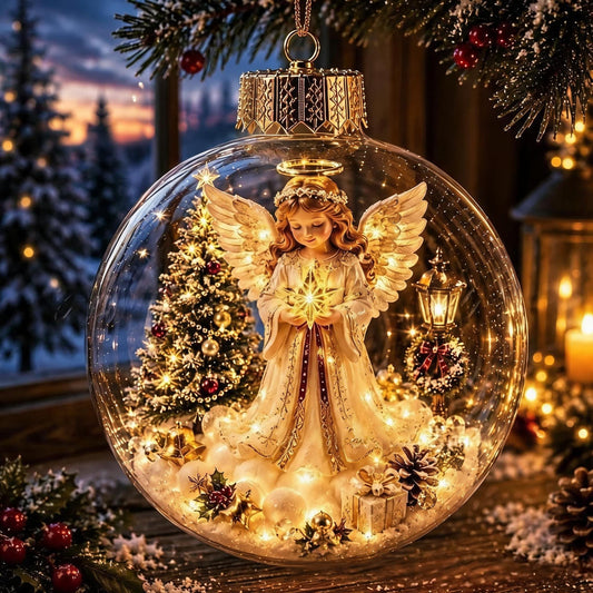 🎄Glowing Christmas Diorama Ornament | Mini Light-Up Holiday Scenes with Cozy Warm Glow & Ready-to-Hang Design ✨