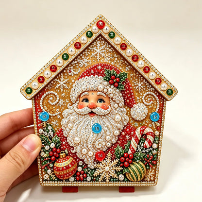 🔥 LAST DAY 49% OFF – 🎄Christmas Pearl Cottage Art Kit | Pre-Cut Wooden Panels, Sparkling Rhinestones, Pearl Beads & Complete Tools for a 3D Holiday House ✨