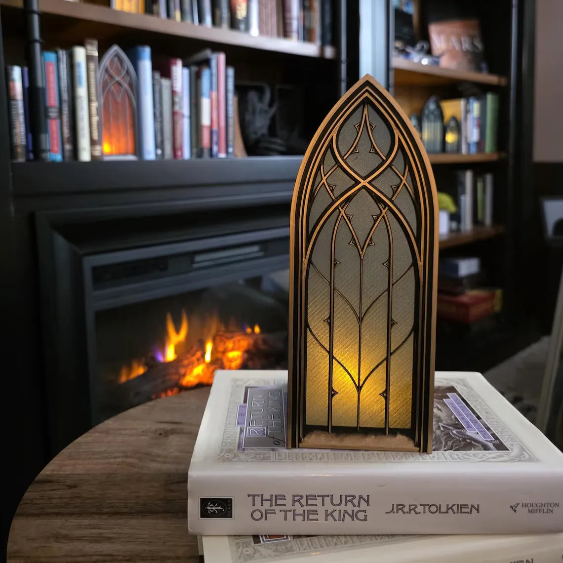 ✨ Fantasy Window Book Nook with LED Light