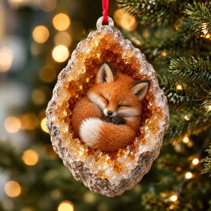 🎄 Woodland Geode Animal Ornaments | 10 Christmas Designs