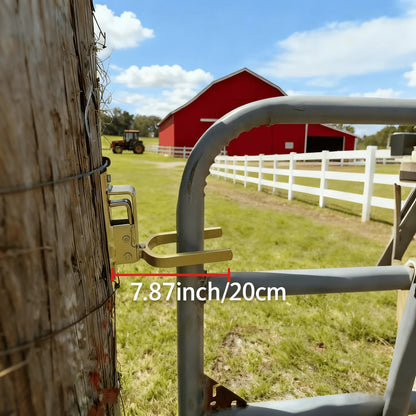 🔥🎁49% OFF🔥Instant Locking Gate Latch – Prevents Cattle, Sheep & Horses From Escaping