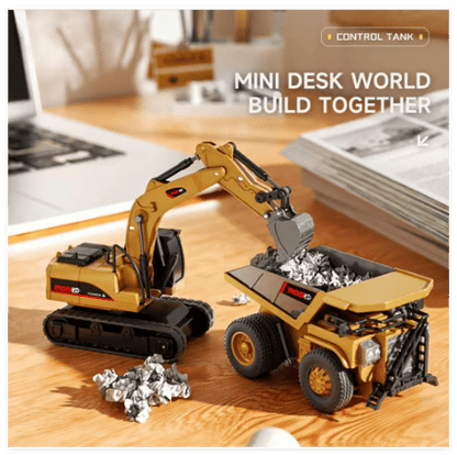 🚜 1:64 Premium Alloy Mini RC Construction Set