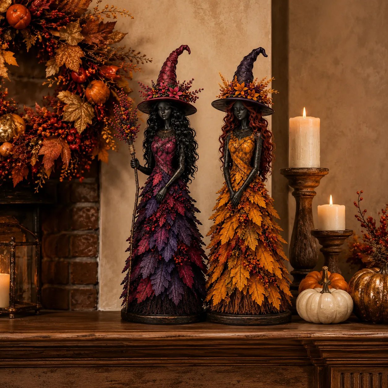 🧙Enchanted Autumn Witch Figurine