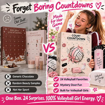 🏐 2026 Volleyball Advent Calendar – 24-Day Court Countdown