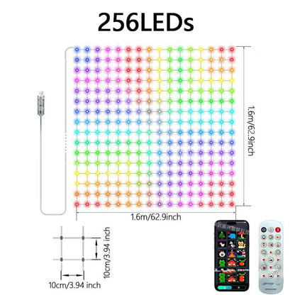 🔥 SPECIAL OFFER | 🎄✨Christmas LED House Net & Smart Outdoor Wall Curtain Light