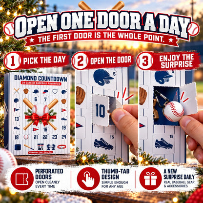 ⚾ Diamond Countdown Baseball Advent Calendar – 24-Day Surprises