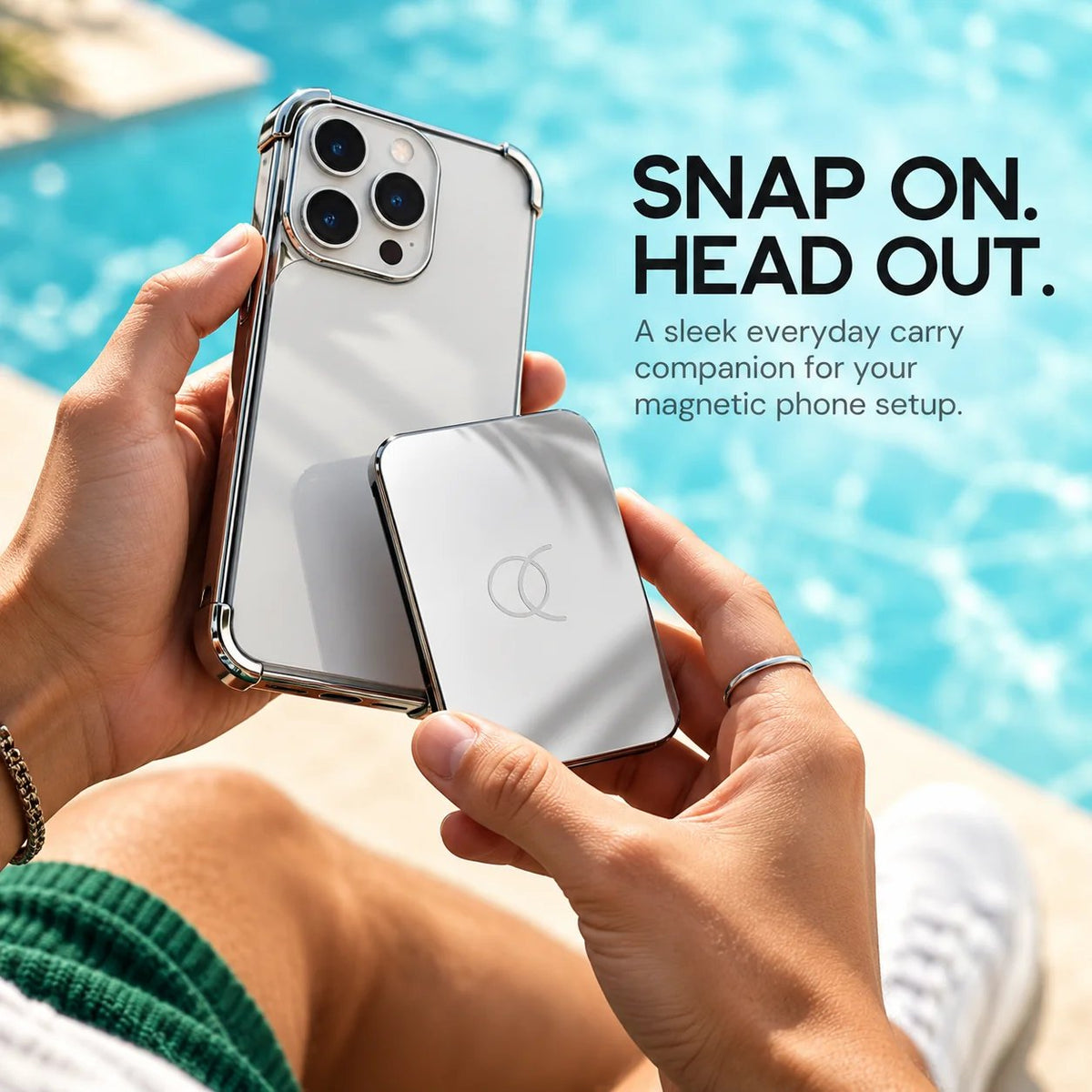 🧲 Slim Magnetic Metal Wallet | Quick-Access Card Holder