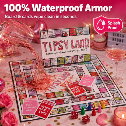🎉🔥Tipsy Land Adult Drinking Board Game