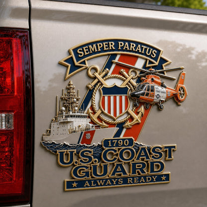 ⚓ America 250th Celebration Sale: 50% OFF! 🚁U.S. Coast Guard Career Commemorative Metal Car Emblem