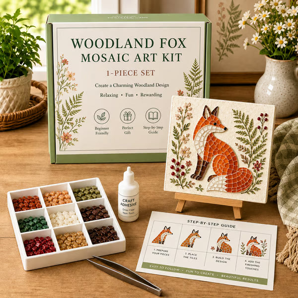 🔥LAST DAY 49% OFF - 🌿🐦 Garden & Woodland Mosaic Art Diy Kit | ✨Create a Charming Little Piece of Nature, One Tile at a Time!