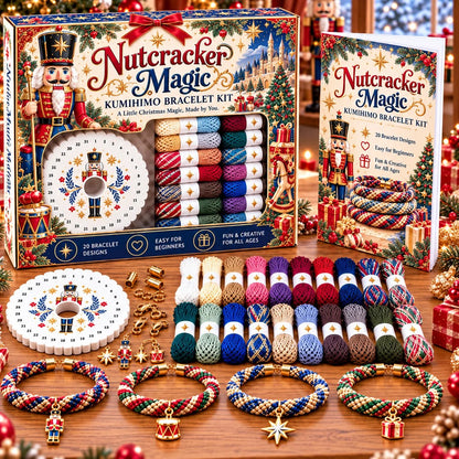 🎄 Christmas Kumihimo Bracelet Making Kit | DIY Braided Friendship Bracelets & Creative Handmade Holiday Gifts 🧶