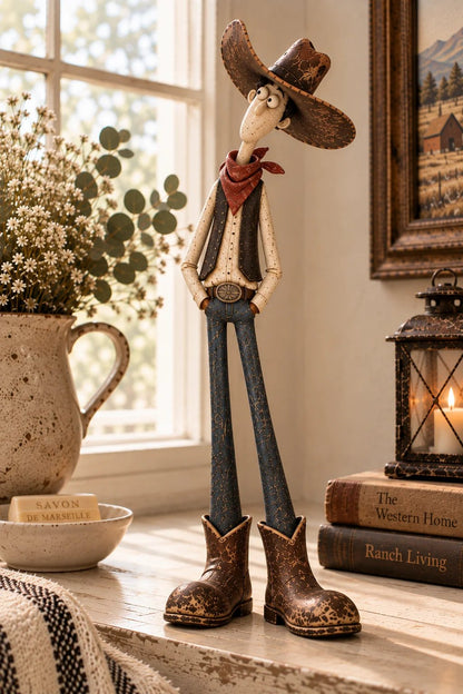 🤠🐴Whimsical Western Cowboy & Horse Figurine Duo - The Perfectly Odd Western Duo