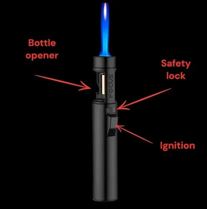 🔥Last Day 50% OFF🔥Portable Torch Lighter-🔥 1300°C of Pure Power – Windproof, Refillable & Ready for Anything! 💨🍳🏕️
