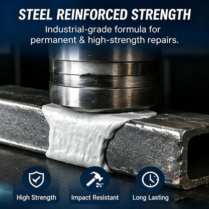 🔧Steel Reinforced Epoxy Repair Putty – Multi-Surface Moldable Epoxy for Metal, Wood & Hard Surfaces, Patch Cracks Gaps Holes, Sandable & Paintable, Water-Resistant🛠️