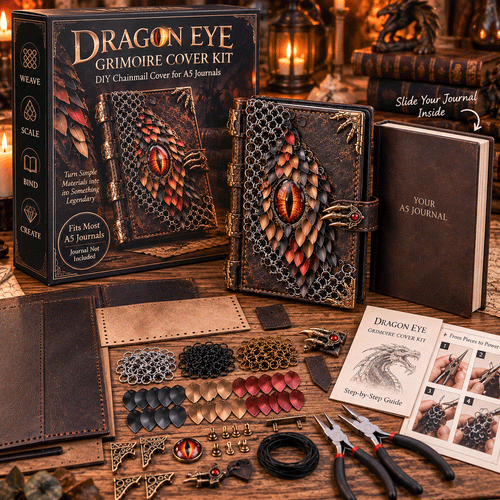 🐉 Dragon Eye Grimoire Cover DIY Kit