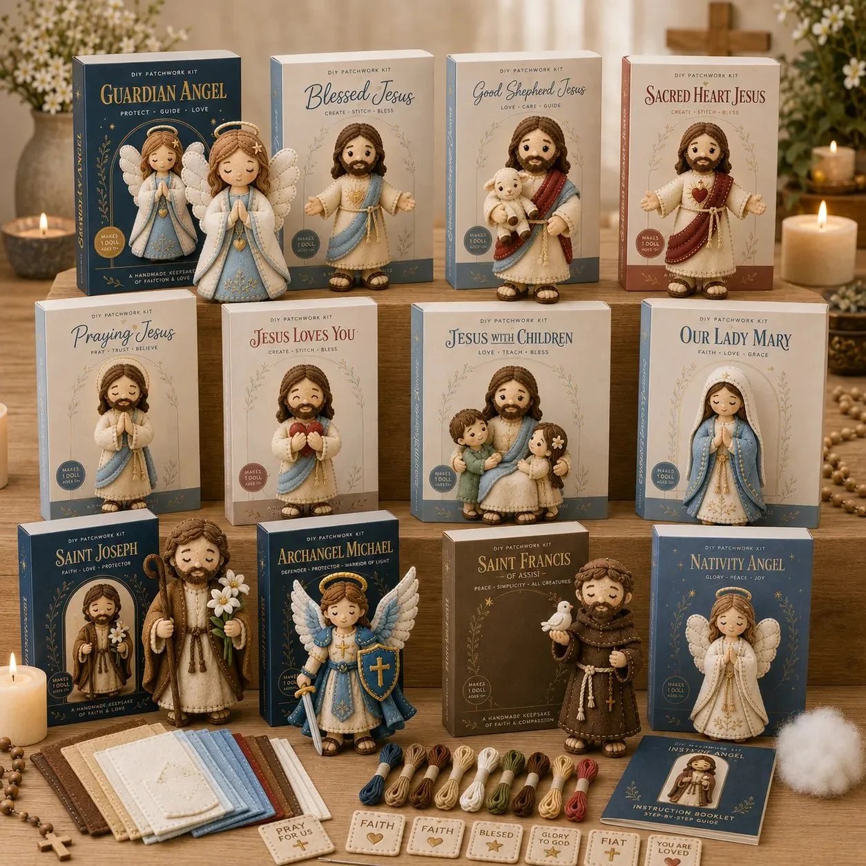 🔥LAST DAY 50% OFF - ✝️ Faith & Blessings DIY Patchwork Kit