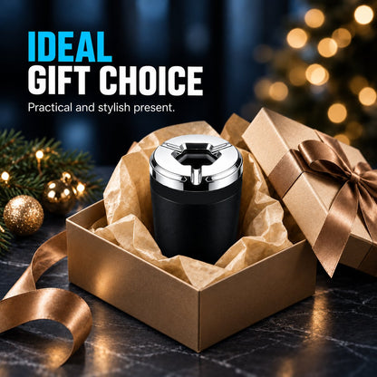 🚗 Rotating-Seal Metal Car Ashtray | 3 Current Styles