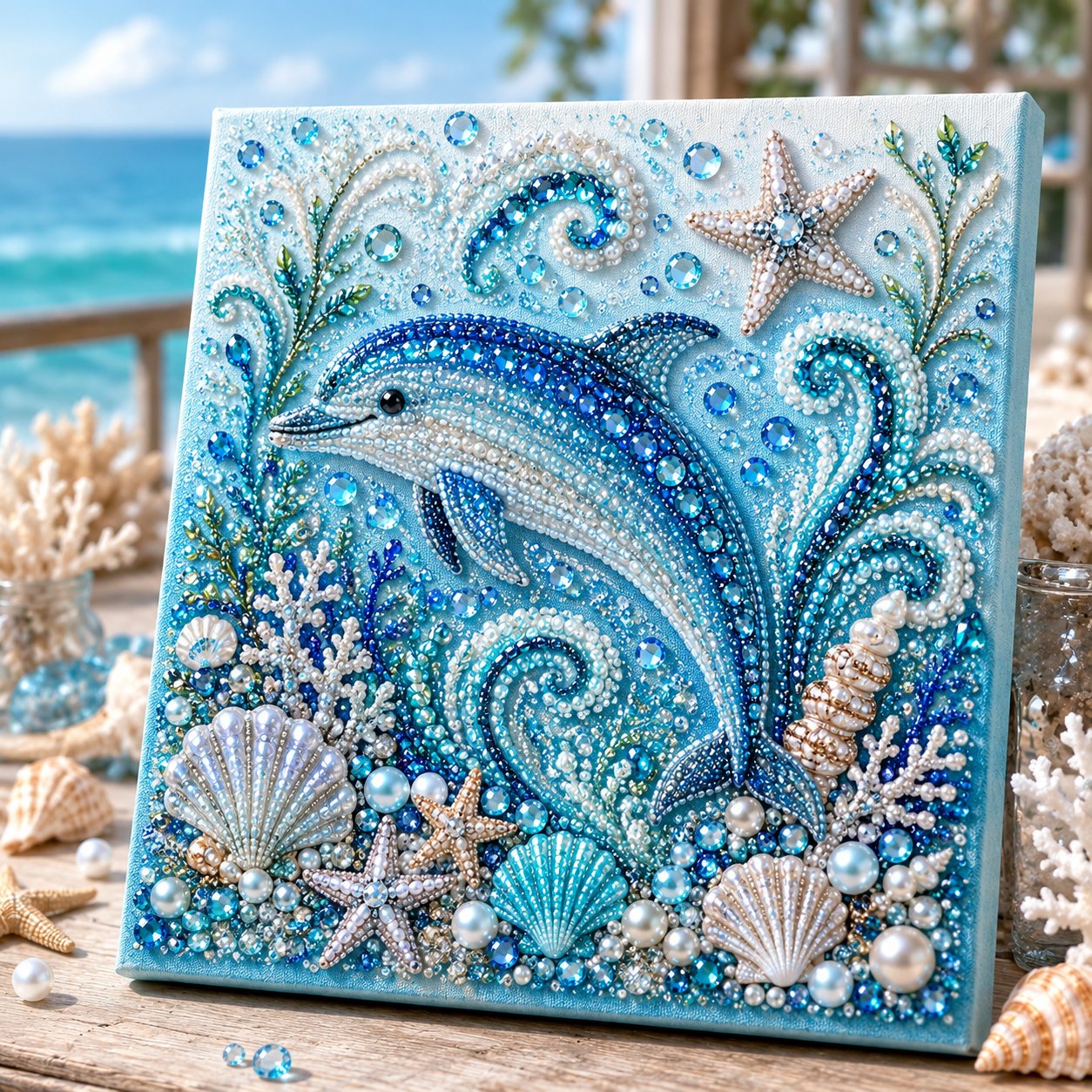 🔥Last Day 49% OFF - 🌊✨Ocean Theme Pearl Art DIY Kit(📦Buy 2 Free Shipping)
