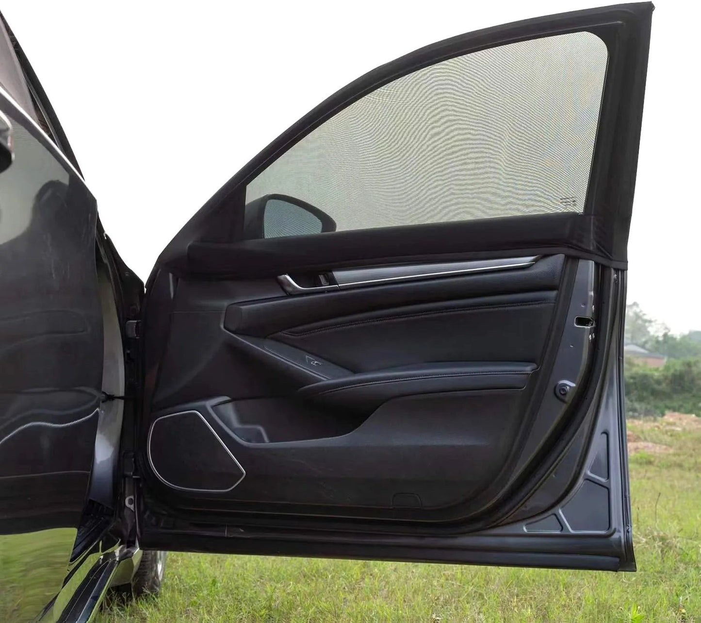 🔥 HOT SALE 🔥Car Anti‐Mosquito Screen/Net, 4 Pack Car Sunshade Curtain, Mosquito Net For Car Glass, Privacy Window Mesh