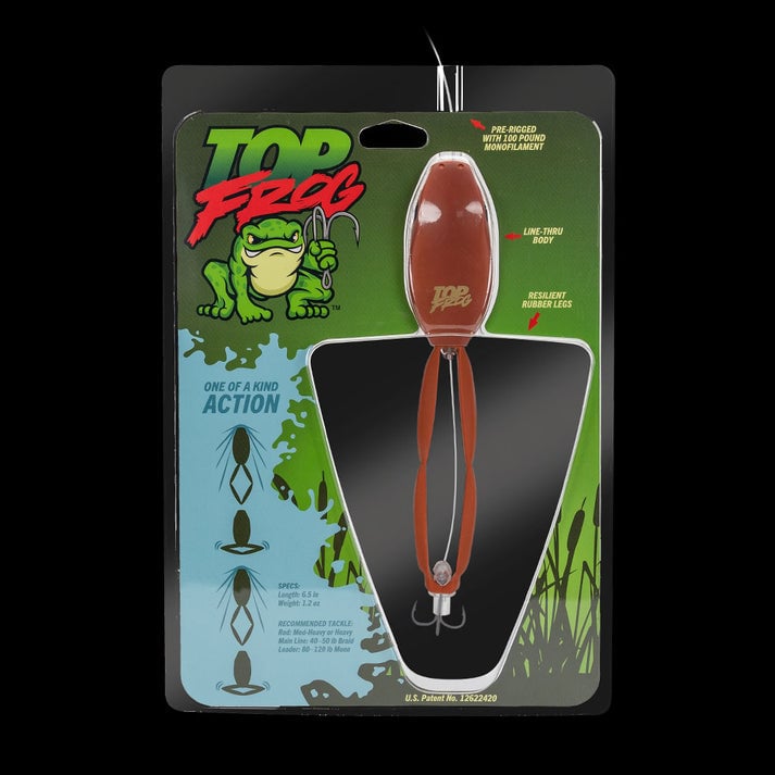 ⏳ Last Day 49% OFF – 🐸 Top Frog 6.5" Pre-Rigged Topwater Fishing Lure | Line-Thru Kicking-Leg Action, 1.2 oz Body & 100 lb Leader Included 🎣✨