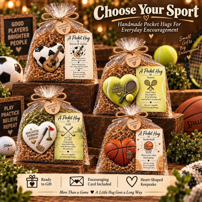 🏆 Sports Pocket Hug | Inspirational Athlete Keepsake Gift
