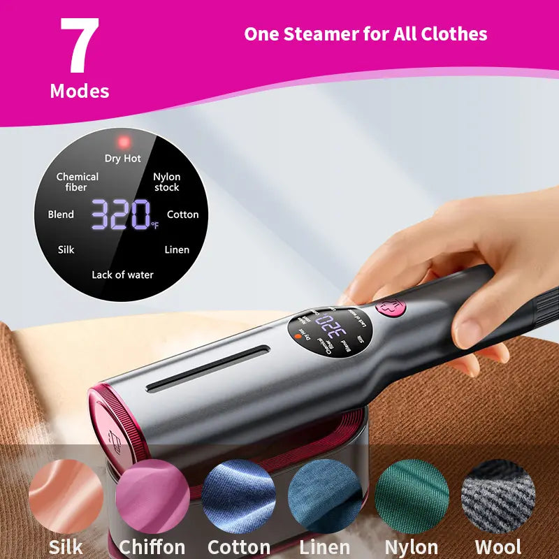 2026 Upgrade Garment Steamer for Clothes, Portable Travel Clothing Steamer Iron