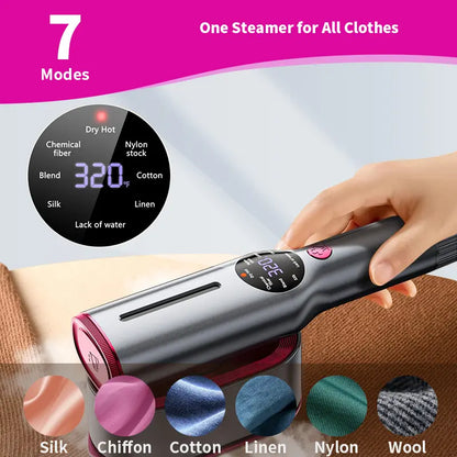 2026 Upgrade Garment Steamer for Clothes, Portable Travel Clothing Steamer Iron