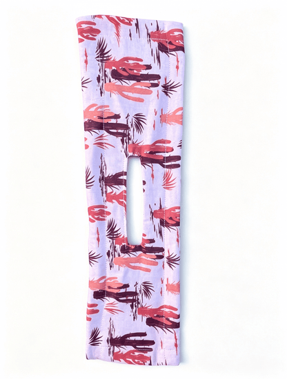 Western Print Low-Bun Hair Bow
