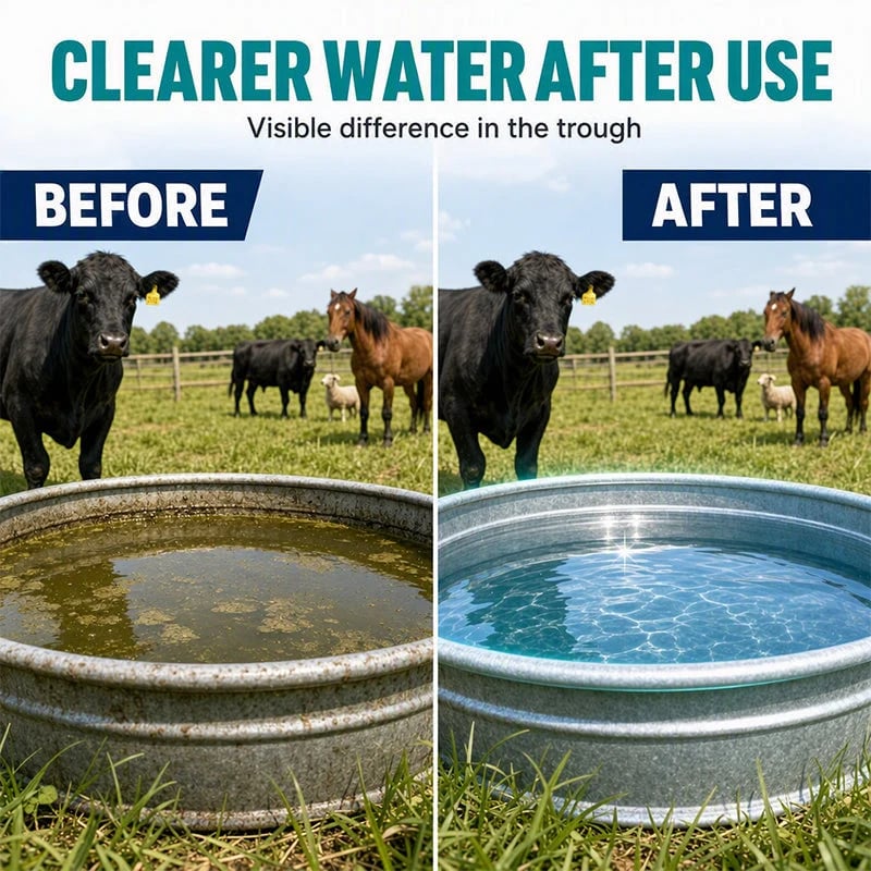 Fast-Dissolving Livestock Water Tank Cleaning Tablets