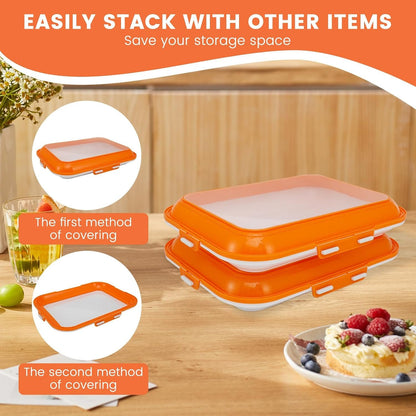 Reusable Flexible-Film Food Preservation Tray