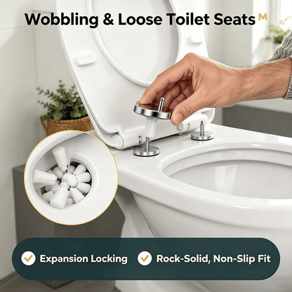 2 Counts, Universal Toilet Seat Expansion Screw Bolts, Thickened Stainless Steel🔩
