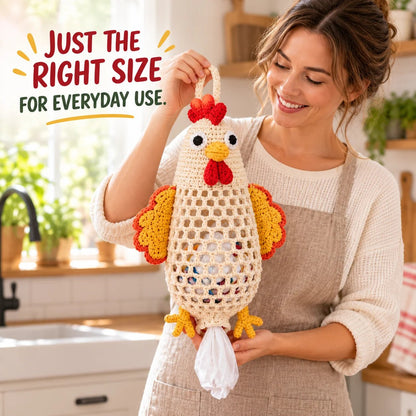 🔥Buy 3, Get 1 Free—Today Only 🔥🔥– 🌼 Cottage Harvest Keepers™ — Crochet Animal Bag Holder DIY Kit