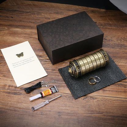 Da Vinci Code Mini Cryptex Lock With Rings Anniversary Valentine's Day Romantic Birthday Gifts