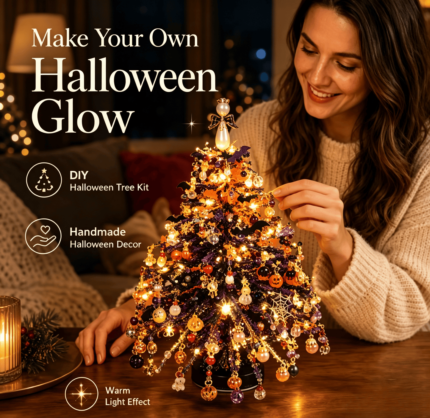 🔥Last Day 50% OFF🎄✨ DIY Beaded Christmas Tree Kit – 🎅Create Your Own Sparkling Holiday Decoration