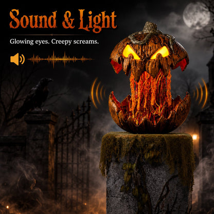🎃 Bone‑Chilling Pop‑Open Pumpkin Light for Spooky Halloween Vibe