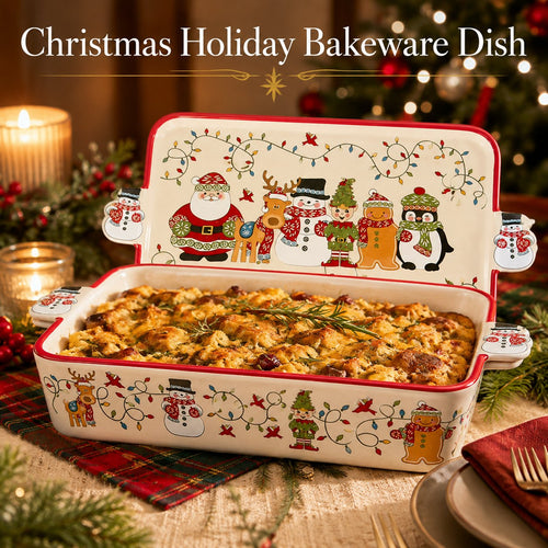 💥 LAST DAY 49% OFF 🎅🎁Christmas Holiday Bakeware Dish🎄
