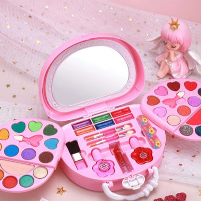 ⭐ 2026 Sale — Over 26,000 Sold!💖 Kids Washable Makeup Toy Set with Portable Pink Handbag 👛
