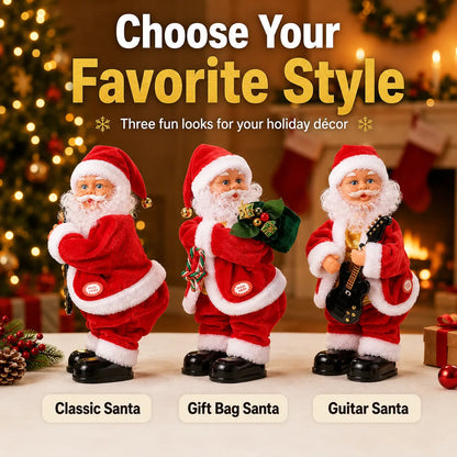 ⏳ Last Day 49% OFF – 🎅 Dancing Santa Claus Musical Christmas Toy Collection | Animated Dancing Motion, Festive Music & 3 Fun Santa Designs for Holiday Displays 🎶✨