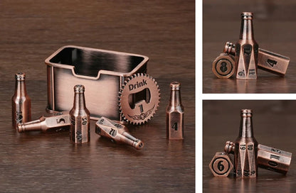 Beer Bottle Dice Set