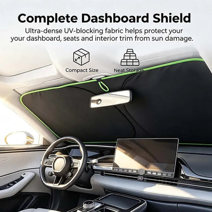 🎉2026 New Portable Heat-Insulating Vehicle Sunshade, Upgraded Thickened Front Window Sun Shade☀️🚗