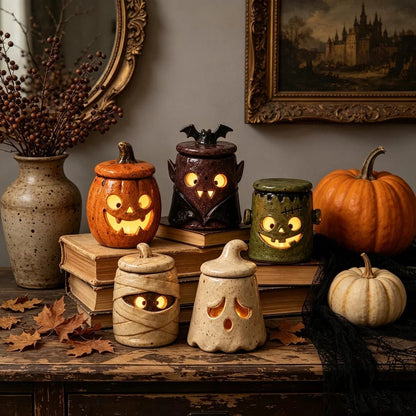 👹 THE GUARDIAN OF THE GLOW: HANDCRAFTED ARTISAN MONSTER TEA LIGHT HOLDERS 👹