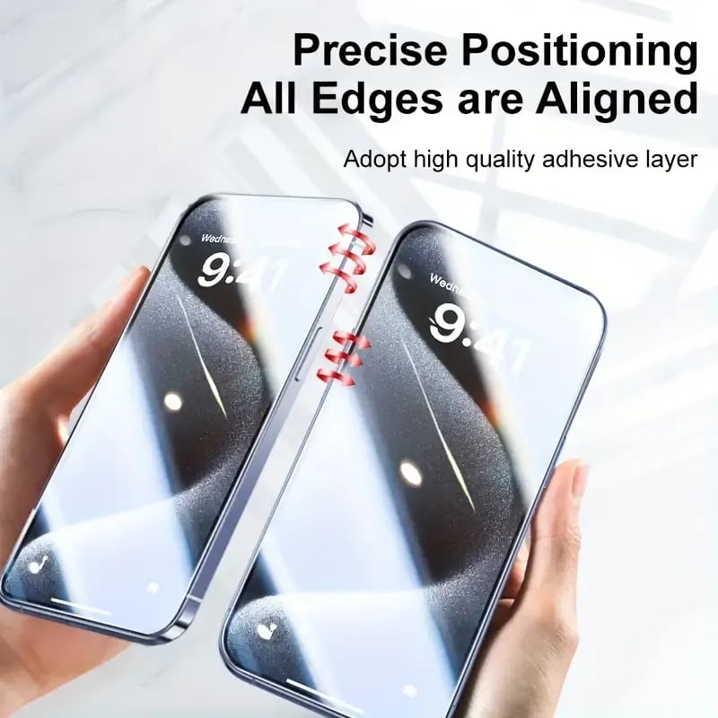 Luxury Privacy Screen Protector for iPhone- Fingerprint Proof, Scratch Resistant