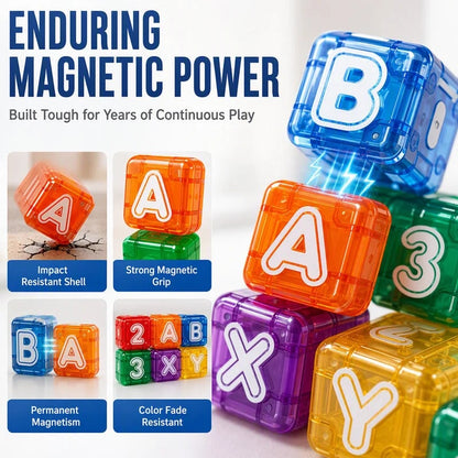 🔥Last Day 49% OFF !! ⏰Magnetic Alphabet Number Cubes for Children
