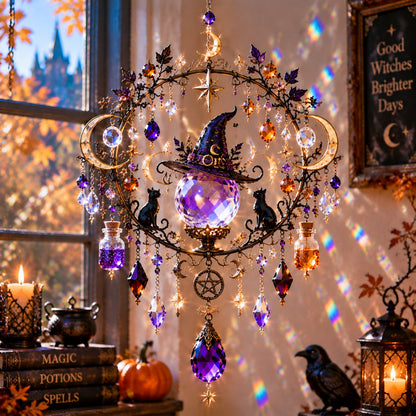 🎃 Halloween Crystal Suncatcher - Turn Sunlight Into Halloween Magic 🌈